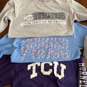 TCU Long Sleeve T Shirts